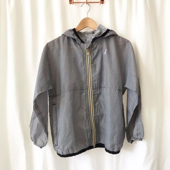K-way Claude klassic houndstooth jacket EUC 10Y - Picture 1 of 4